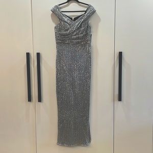 Aidan Mattox NWT off shoulder sequin gown